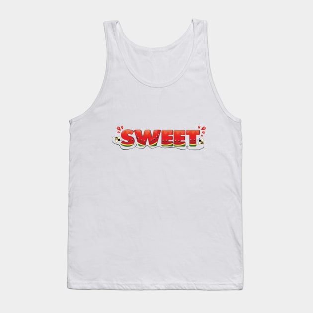 Sweet watermelon Tank Top by Frenzy Fox